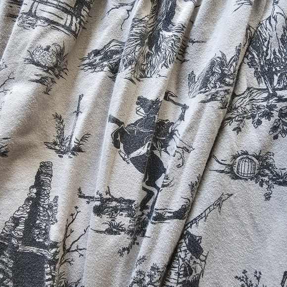 Printed Gray Women's Skirt - Picture 3 of 6